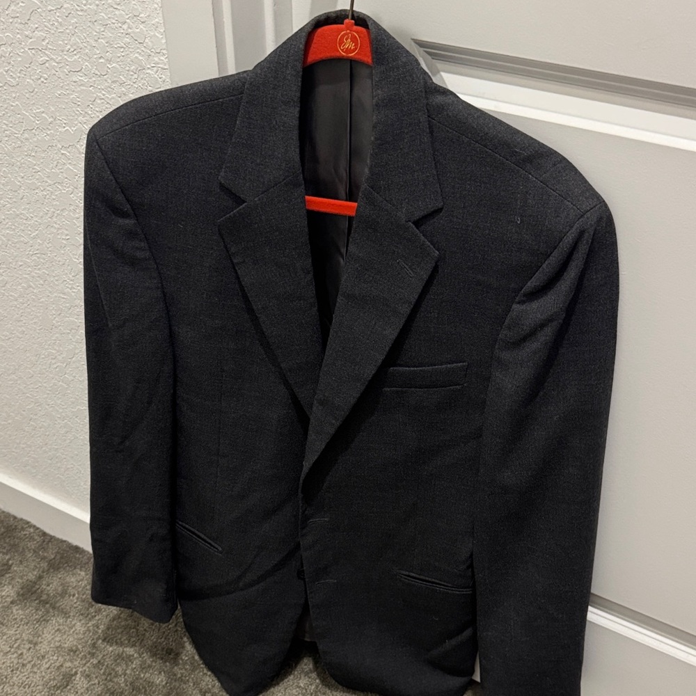 Elegant Charcoal Men's Blazer